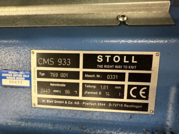 STOLL CMS933- 14gg - Image 5